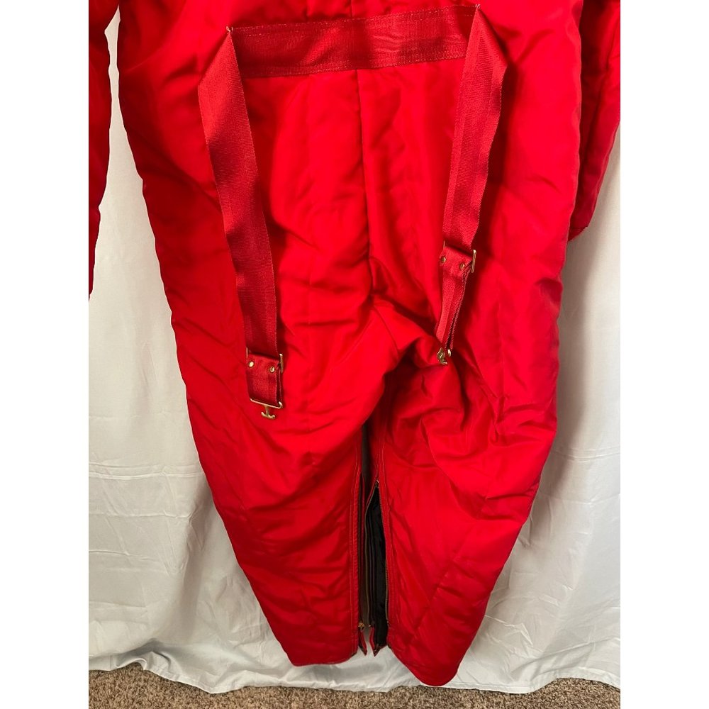 Vintage RefrigiWear Garment Red Insulated Overall/Suit - Picture 8 of 14